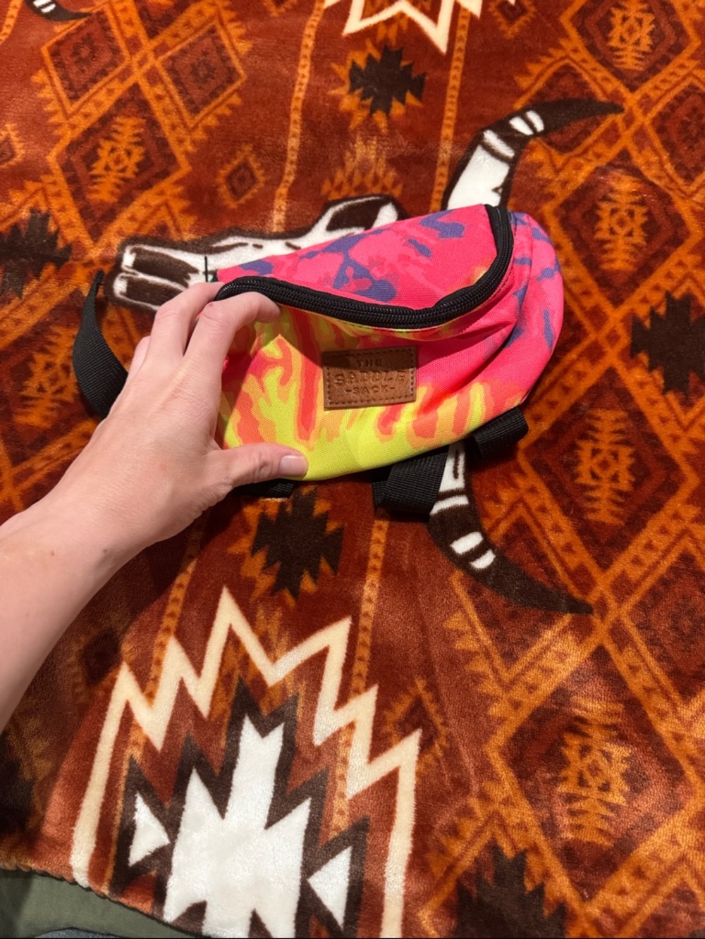 Tie-Dye Saddle Sack